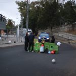 Protestan en carril auxiliar del Periférico para exigir la salida de Consuelo Porras