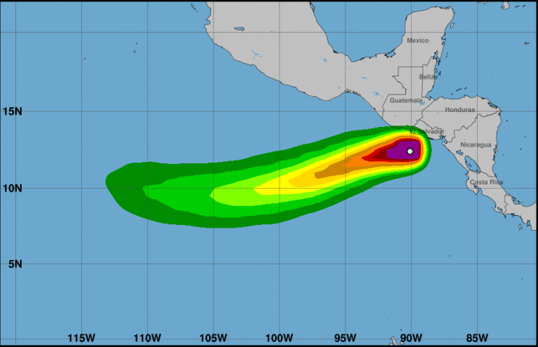 Lluvia continuará en Guatemala este 1 de noviembre por el paso de la tormenta Pilar