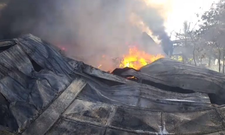 INCENDIO FABRICA EN MASAGUA