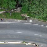 Socavón comienza a formarse en Ciudad San Cristóbal y esto dicen Covial y la comuna de Mixco respecto de quién es responsable del tramo