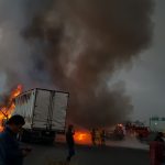 Un bus, un tráiler y un vehículo se incendian luego de accidentes de tránsito reportados en Totonicapán y Chimaltenango