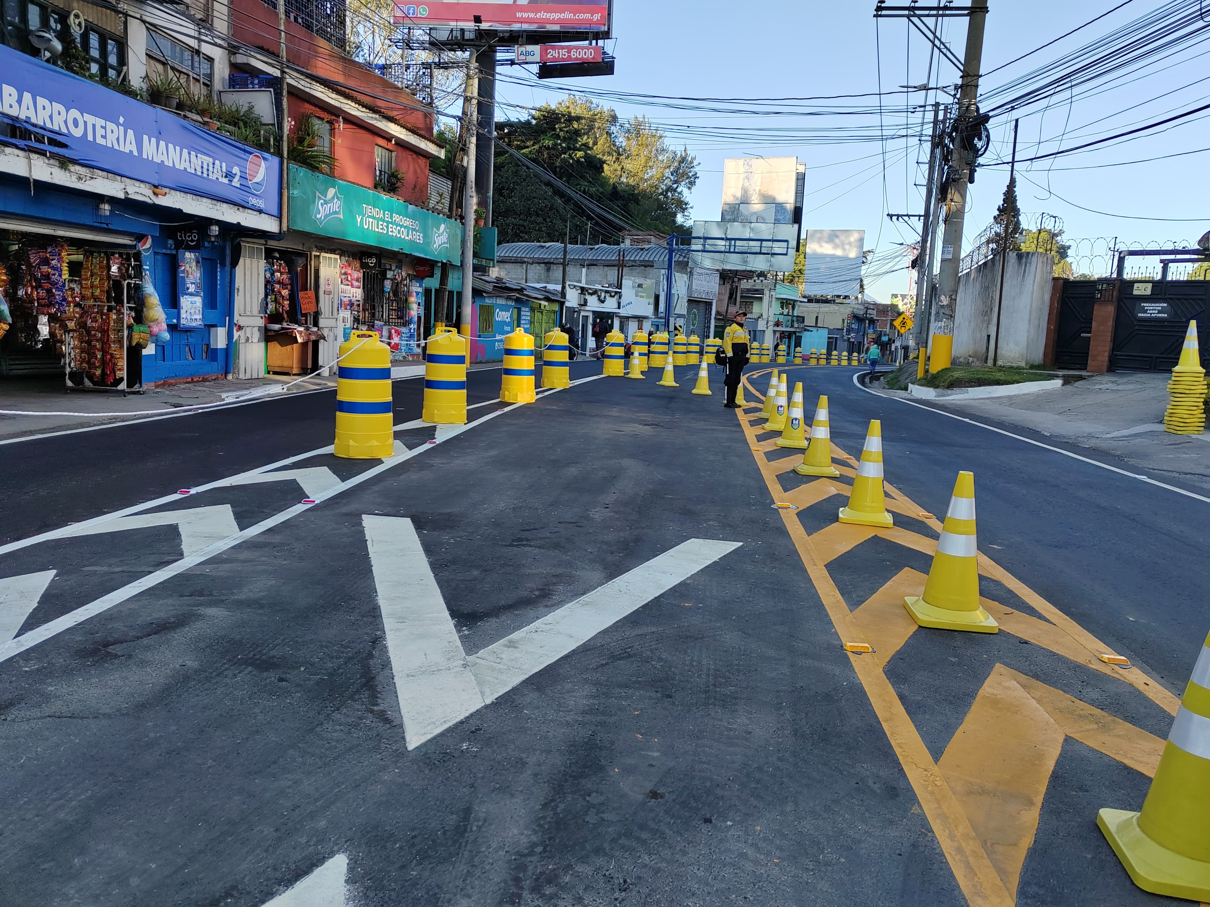 Habilitan paso a desnivel en carretera a El Salvador