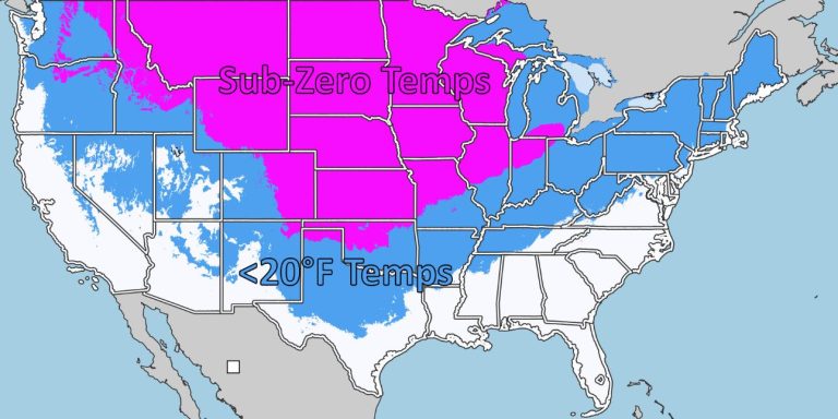 Alerta por tormenta de nieve: cuál es el pronóstico de las temperaturas en Estados Unidos para los próximos días