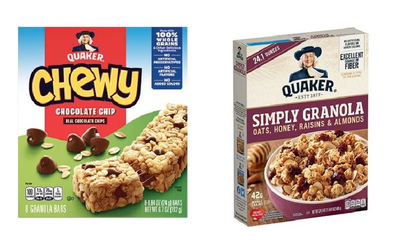 Empresa Quaker retira de Guatemala dos productos con granola por una posible contaminación con salmonela