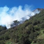 Incendio en volcán de Agua ha sido controlado en 60 %, según Conred