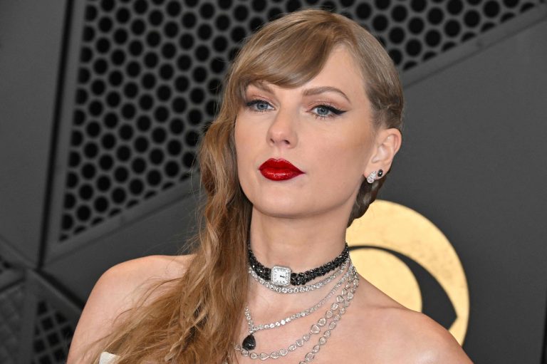 Taylor Swift llega al Allegiant Stadium de Las Vegas para el Super Bowl