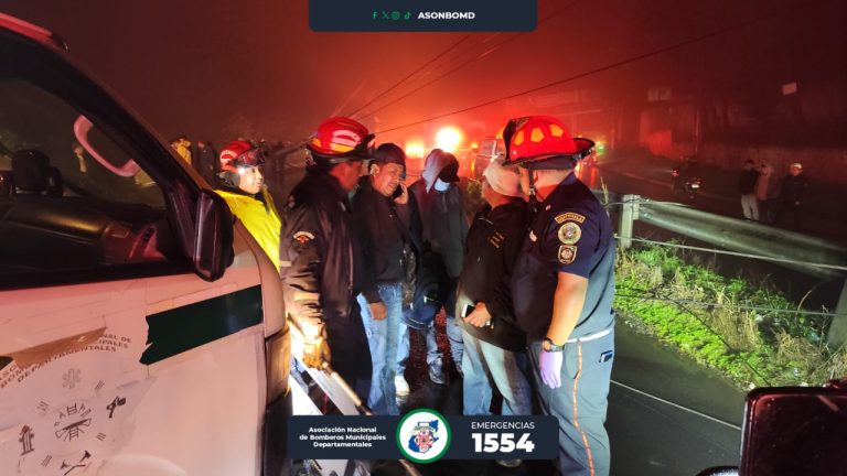 Accidente de autobús afecta el paso en el km 35 de ruta Interamericana