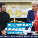 VIDEO | Trump afirma que EE. UU. participará en la seguridad de Ucrania como parte de un acuerdo de paz