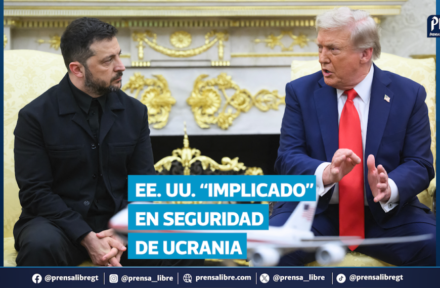 El presidente Donald Trump aseguró que Estados Unidos estará implicado en la seguridad de Ucrania dentro de un eventual acuerdo de paz con Rusia. Junto a Volodímir Zelenski, subrayó que Europa es la primera línea de defensa, pero su país también brindará apoyo.