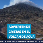 VIDEO | Insivumeh detecta grietas en el Volcán de Agua y advierte riesgo de deslizamientos